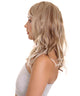 Adult Women's 18" In. Surfer Bleached Bad Guy Inspired Wig - Shoulder Length Wavy Beach Blonde Hair with Dark Roots - Lace Front Heat Resistant Fibers
