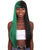 Double Entendre - Lace Split Dye Blow Out in Dark Green and Black - Adult Fashion Wig | Nunique