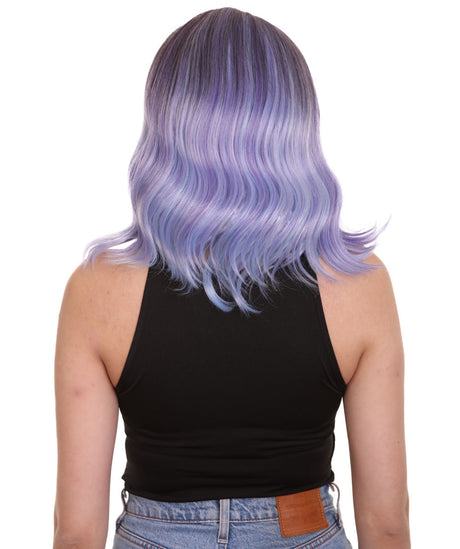 Amie - Women's Shoulder Length Wavy Wig with Face Framing Bangs - Fashion Wig | NU