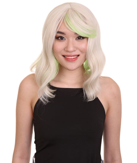 Amie - Women's Shoulder Length Wavy Wig with Face Framing Bangs - Fashion Wig | NU