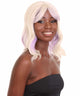 Amie - Women's Shoulder Length Wavy Wig with Face Framing Bangs - Fashion Wig | NU