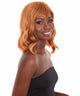 Amie - Women's Shoulder Length Wavy Wig with Face Framing Bangs - Fashion Wig | NU