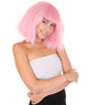 Women's Angular Afro Bob with Extra Long Bangs - Adult Halloween Wigs | HPO