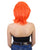 Women's Neon Textured Orange Short Sexy Party Bob Wig with Layers - Halloween Wigs | HPO