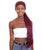 Nunique Adult Women's 30" In. No Press Rapper Wig - Extra Long Length Dark Purple Hair With Ponytail