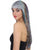Women's Long Rainbow Tinsel Wig with Silver Bangs - Halloween Wigs | HPO
