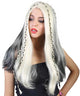 Women's Long Two Tone Blow Out with Mini Braids - Celebrity Wigs | HPO