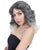 Vivien - Women's Silver and White Ombre Casual Marcel Curls -  Adult Halloween Wigs | HPO