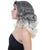 Vivien - Women's Silver and White Ombre Casual Marcel Curls -  Adult Halloween Wigs | HPO