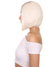 Irina Women's Shoulder Length Lace Front Bob with Dark Roots - Adult Fashion Wigs | Nunique