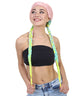 rainbow color French Braids
