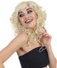 Women's Long Blonde Curly Wig with Bangs - Adult Halloween Wigs | HPO