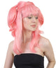 Coral Dolly Ponytails Halloween Wig
