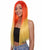 Adult Women's 23" In. American Singer and Rapper Inspired Wig - Long Length Tropical Gradient Hair - Lace Front Heat Resistant Fibers