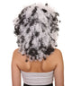 Black and White Curly Wig