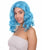 Nunique Adult Women's 14" In. Sexy with Wild Thoughts Wig - Shoulder Length Cotton Candy Blue Hair