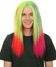 Long Length Rainbow Rapper Lace Front T-Part Wig, 21" Inch Multi Color Hair - , | NU