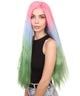 Cara Women's Long Waterfall Lace Front with Crimped Texture - Adults Fashion Wigs | Nunique
