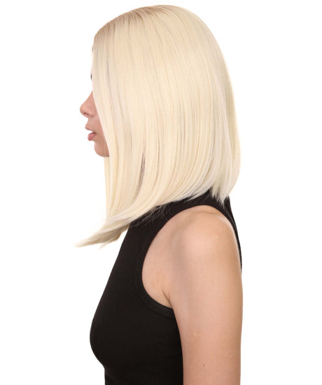 Cindy Women's Sholder Length Lace Front Bob With Dark Roots - Adults Fashion Wigs | Nunique