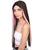 Adult Women's 26" Inch Long Length Straight 360 Lace Front Natural Black Pink Highlight Icon Beauty Wig, 100% Heat Resistant Fibers, Perfect for your Everyday Wear and Styling to your Expectations! -   ,  | NU