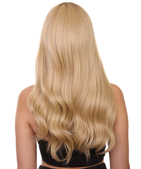 Aurelia Women's Long Length Lace Front Wavy Hair With Dark Roots - Adult Fashion Wigs | Nunique