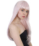 Pearl - Long Straight Pastel Wig with Bangs and Tinsel Hightlights - Party Wigs | HPO