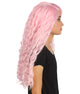 Nikki Women's Long Length Lace Front Curly With Bangs - Adults Fashion Wigs | Nunique