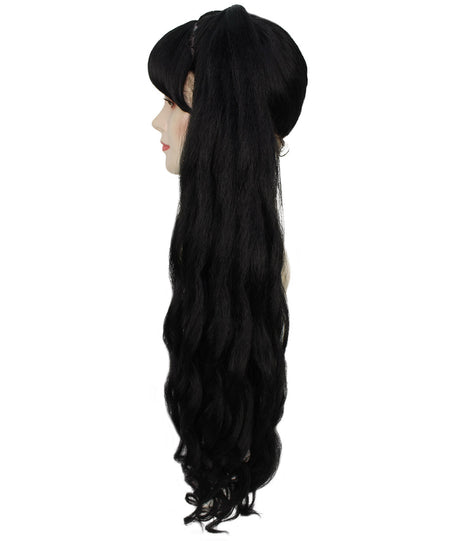 Women's Two-Tone Extra High Pigtails With Wavy Texture and Bangs Blonde | Fashion Wig