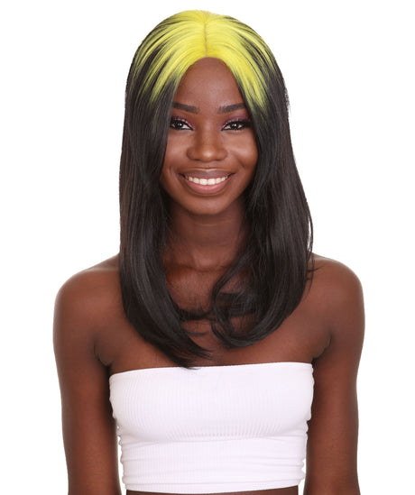 Billie - Women's 26 in. Lace Front Multiple Colors Fashion Mullet with Various Color Roots | Nunique
