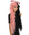 Women's Extra Long High Ponytail in Bubblegum Pink and Black Split Dye - Wavy Adult Lace Wig | Nunique