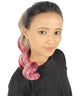 Blonde/Red Vibrant Ombre Ponytail Extension