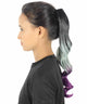 Black/Multi Color Vibrant Ombre Ponytail