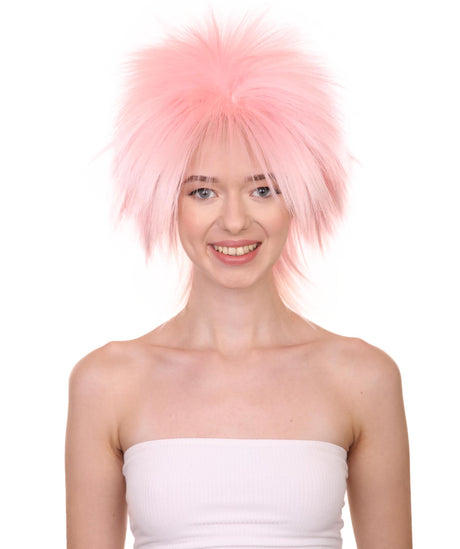 Funky Punk Light Pink Wig | Character Cosplay Halloween Wig | HPO