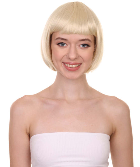 Blonde Bob Wig | Disco Diva Cosplay Halloween Wig | HPO