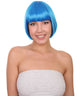 Blue Bob Wig | Short Cosplay Halloween Wig | HPO