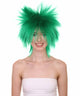 Funky Punk Dark Green Wig | Character Cosplay Halloween Wig | HPO