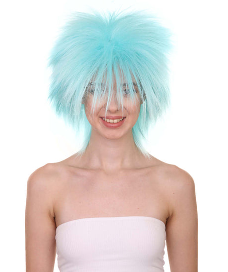 Funky Punk Light Blue Wig | Character Cosplay Halloween Wig | HPO