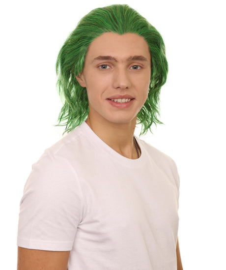 KOSMOS | Sadistic Villian Lace Front Wig | Curly Green Cosplay Lace Wig