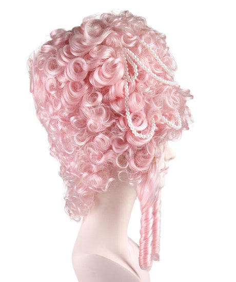 Women's Baroque Marie Antoinette Aristocrat Wig with Faux Pearl Strings - Adult Historical Wigs | HPO