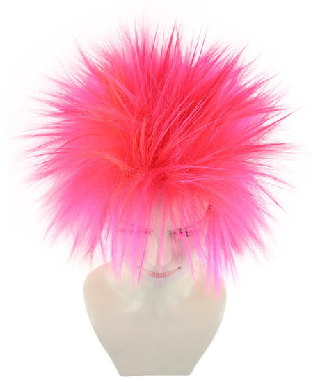 Funky Punk Neon Pink Wig | Character Cosplay Halloween Wig | HPO