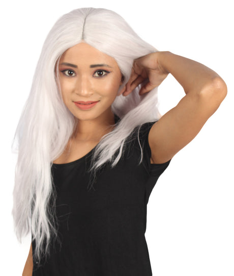 Skylar Women's Long Length Lace Front Straight With Bangs - Adults Fashion Wigs | Nunique