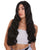 Nunique Adult Women's 24" In. - Long Length Jet Black Straight Hair - Lace Front Heat Resistant Fibers