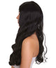 Nunique Adult Women's 24" In. - Long Length Jet Black Straight Hair - Lace Front Heat Resistant Fibers