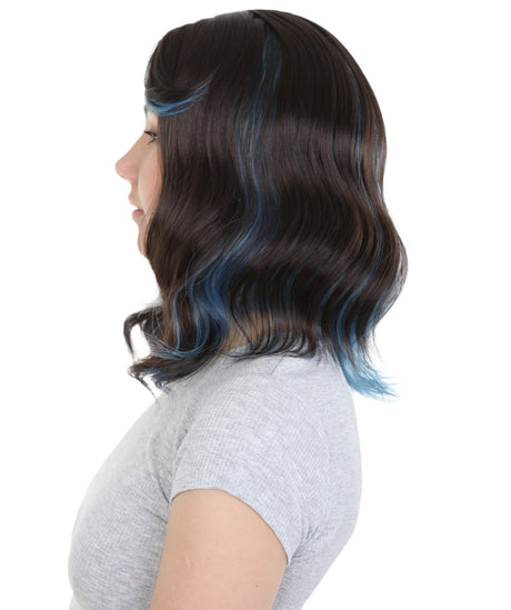 Amie - Women's Shoulder Length Wavy Wig with Face Framing Bangs - Fashion Wig | NU