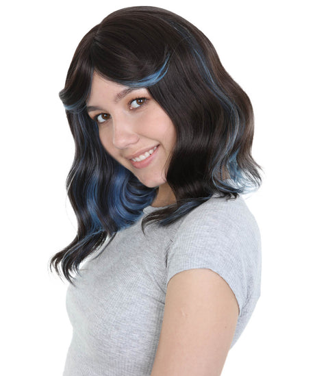 Amie - Women's Shoulder Length Wavy Wig with Face Framing Bangs - Fashion Wig | NU