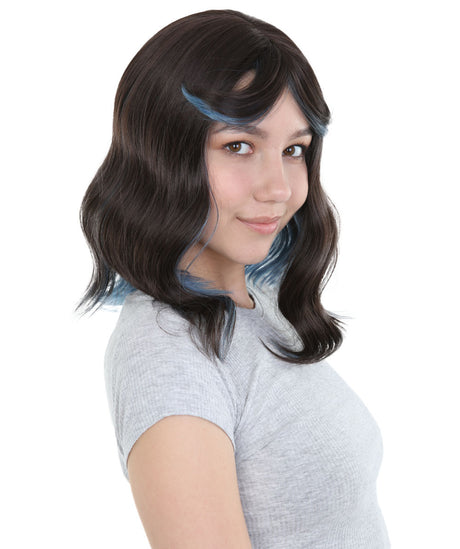 Amie - Women's Shoulder Length Wavy Wig with Face Framing Bangs - Fashion Wig | NU