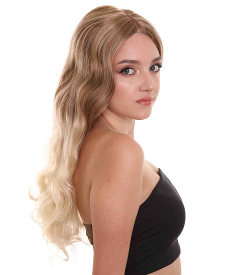 Summer Adult Women's 23" In. - Long Length Blonde Ombre  Hair - Lace Front Heat Resistant Fibers