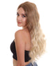 Summer Adult Women's 23" In. - Long Length Blonde Ombre  Hair - Lace Front Heat Resistant Fibers