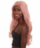 Anya - Nunique Women's  30" Wavy Lace Front Heat Resistant Fashion Icon Wig - Extra Long Length Pink Hair - Easy to Wear and Simple to Maintain