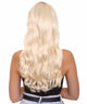 Nunique Adult Women's 22" In. Make Up Artist Princess Wig - Long Length Wavy Blonde Hair With Dark Roots